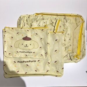 New Unused PomPomPurin Travel Organizer Storage Set